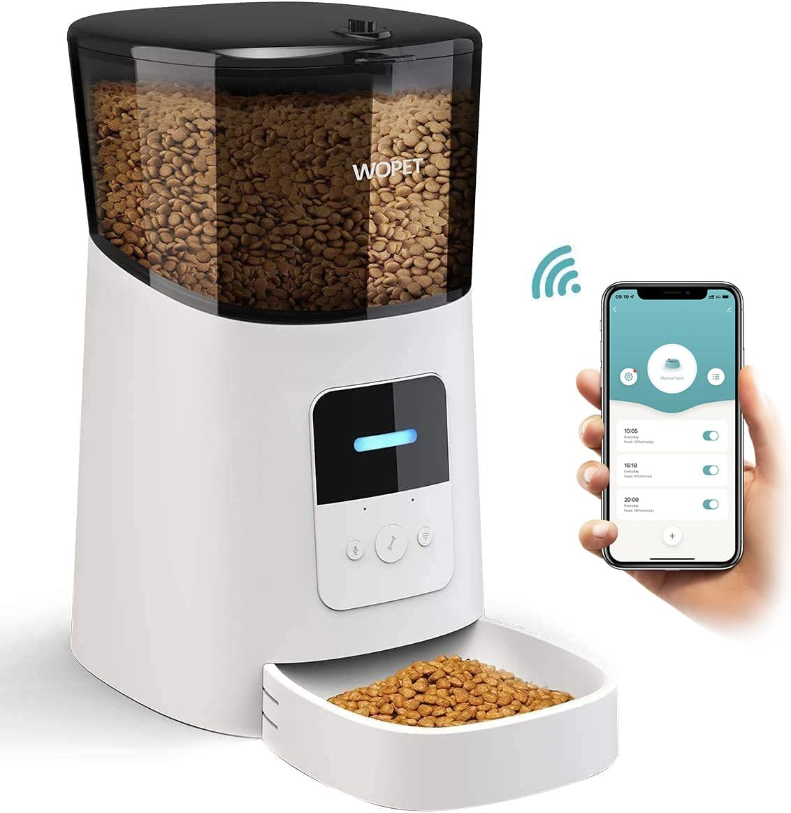 The WOpet Smart Pet Feeder for Dogs and Cats